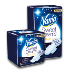 Serviettes Sweet Dreams Nuit (Extrafine + Maxi) / Vania