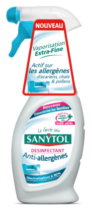 Désodorisant Désinfectant Textiles Anti-allergènes / Sanytol