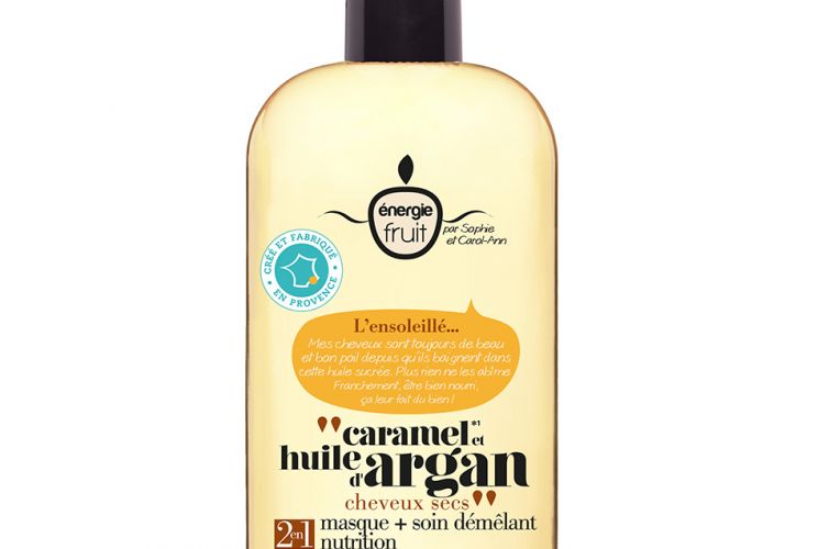 2 en 1 Masque et Soin Démêlant, Caramel et Huile d’Argan