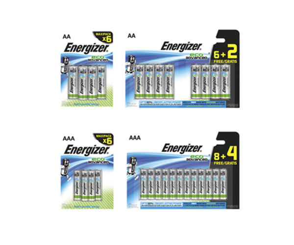 Energizer : Gamme Energizer EcoAdvanced