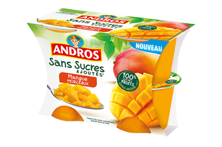 Andros : Mangue Morceaux Sans Sucres Ajoutés