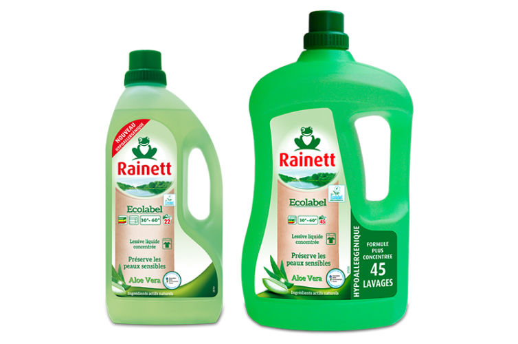 Rainett : Lessive Ecologique Liquide Peaux Sensibles Aloe Vera