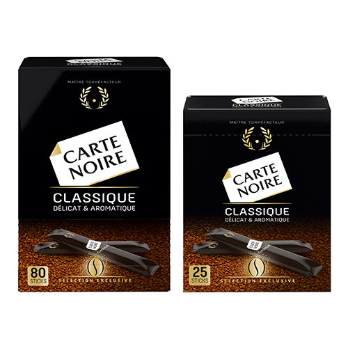 Carte Noire : Soluble Sticks – Café soluble lyophilisé