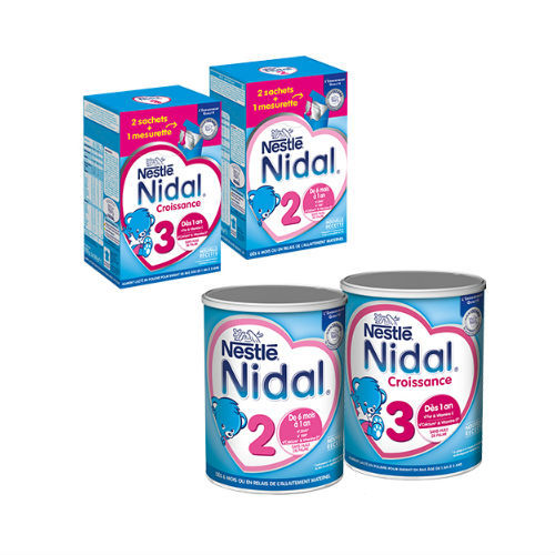 Nidal: Laits infantiles et de croissance